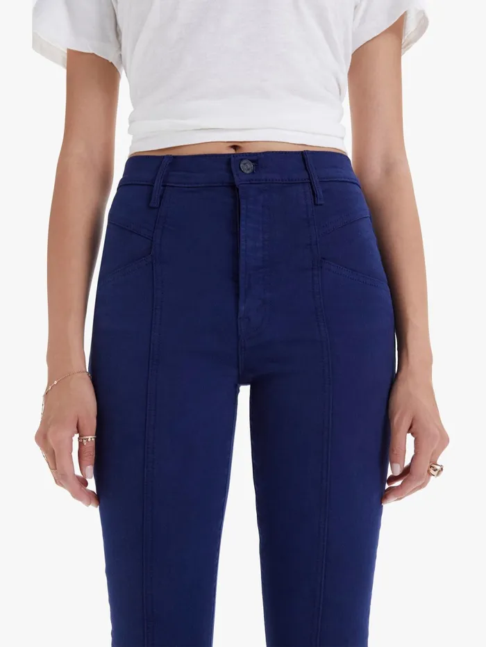 Women Skinny Mother Denim The Seamed Swooner Skimp Dark Blue