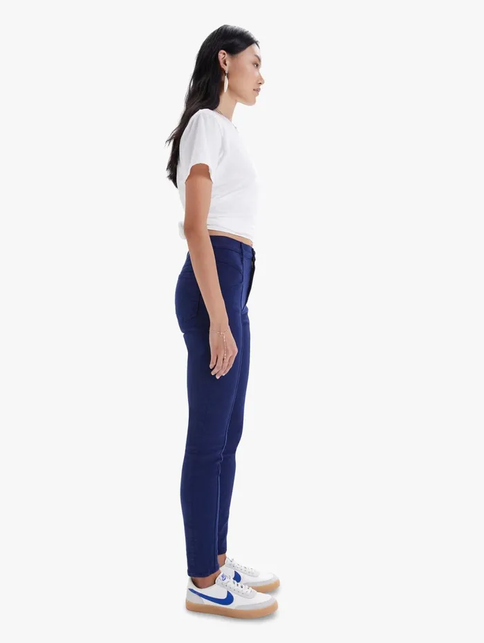Women Skinny Mother Denim The Seamed Swooner Skimp Dark Blue