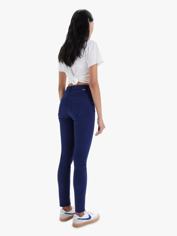 Women Skinny Mother Denim The Seamed Swooner Skimp Dark Blue