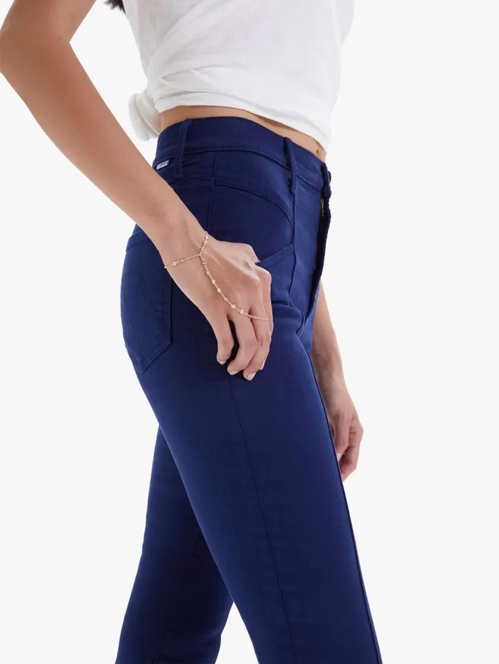 Women Skinny Mother Denim The Seamed Swooner Skimp Dark Blue