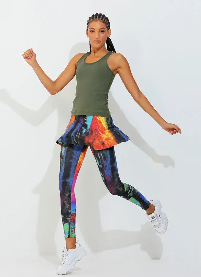Women Skirted Legging Pied Dona Jo Skirted Leggings and Capris
