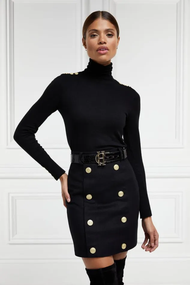 Women Skirts Holland Cooper Knightsbridge Skirt Soft Black
