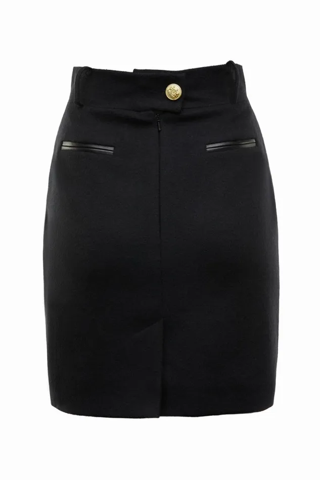 Women Skirts Holland Cooper Knightsbridge Skirt Soft Black Women Skirts Holland Cooper Knightsbridge Skirt Soft Black