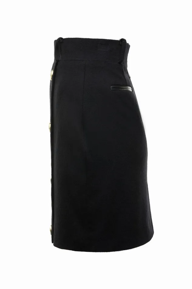 Women Skirts Holland Cooper Knightsbridge Skirt Soft Black Women Skirts Holland Cooper Knightsbridge Skirt Soft Black