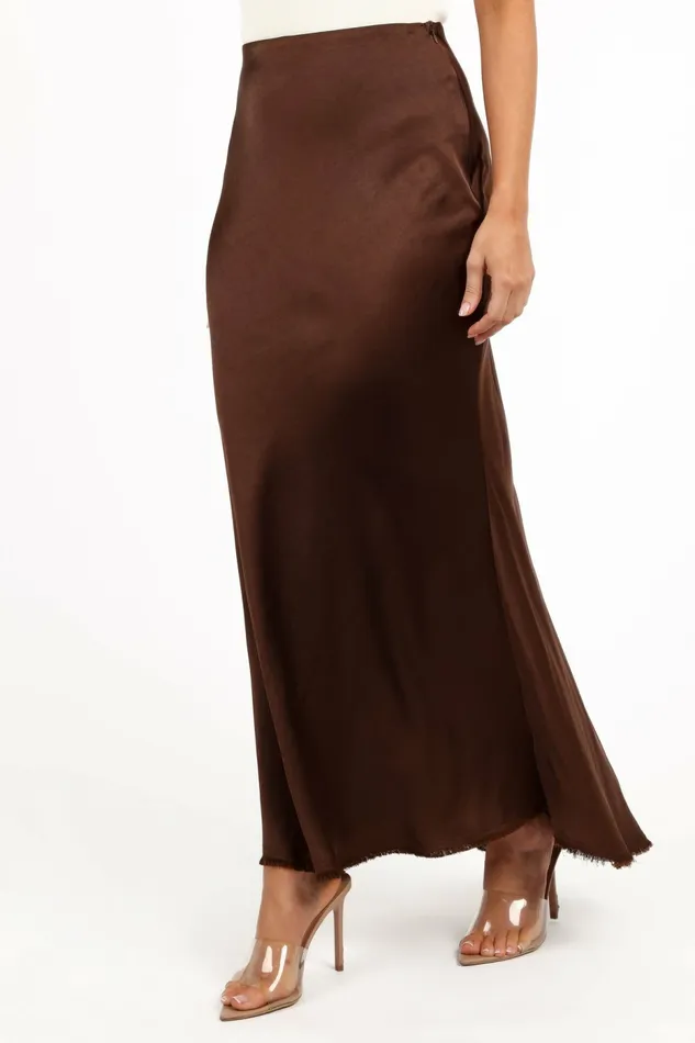 Women Skirts Petal and Pup Kora Midi Skirt Brown