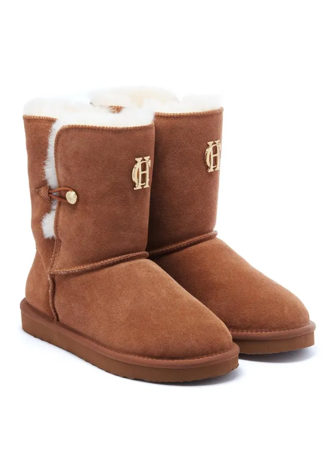Women Sleepwear Holland Cooper HC Shearling Boot Tan Women Sleepwear Holland Cooper HC Shearling Boot Tan