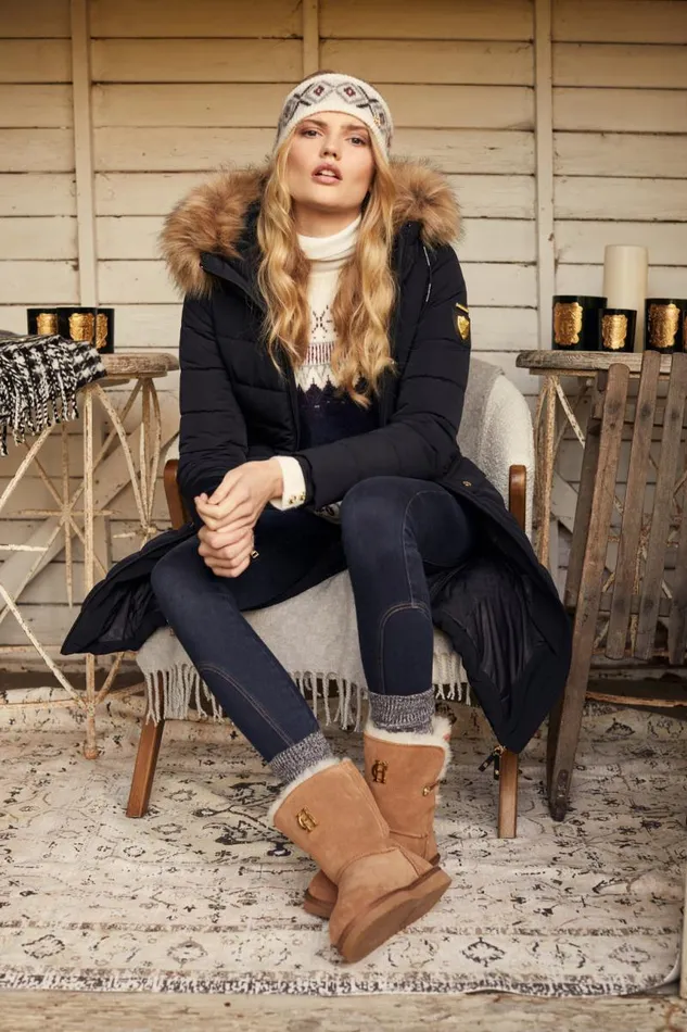 Women Sleepwear Holland Cooper HC Shearling Boot Tan Women Sleepwear Holland Cooper HC Shearling Boot Tan