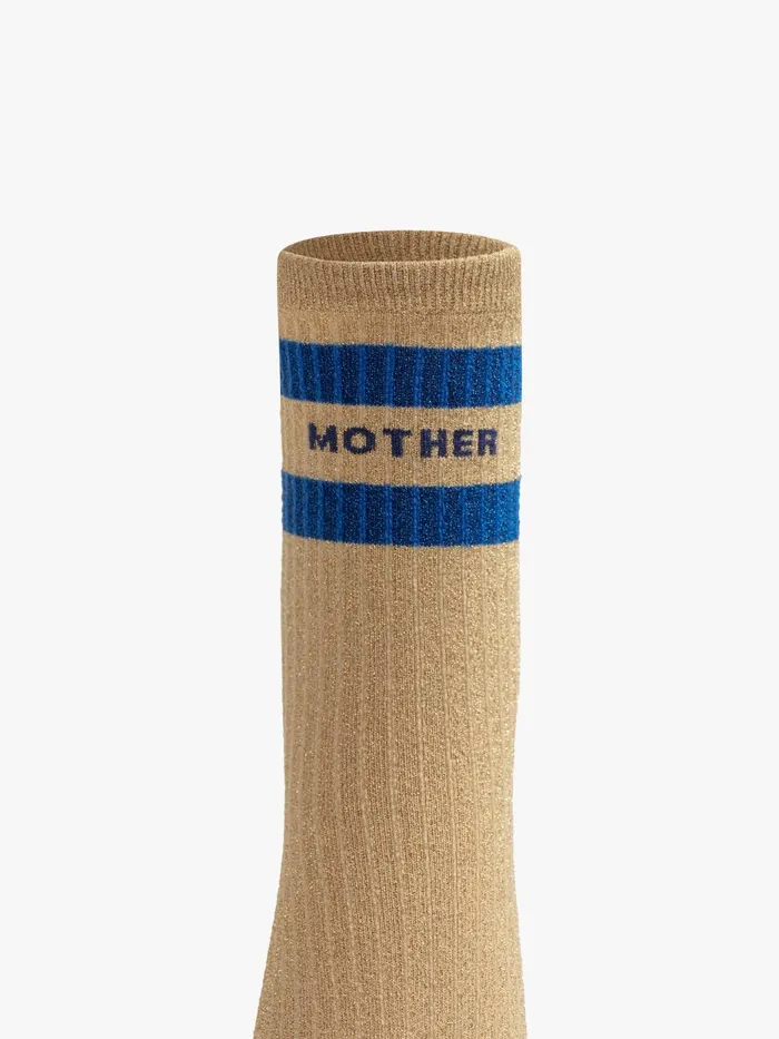 Women SocksLaces Mother Denim Baby Steps Gold