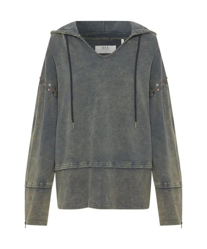 Women STUDDED TRACK WARM UP HOODY One Teaspoon Hoodies And Sweats Women STUDDED TRACK WARM UP HOODY One Teaspoon Hoodies And Sweats