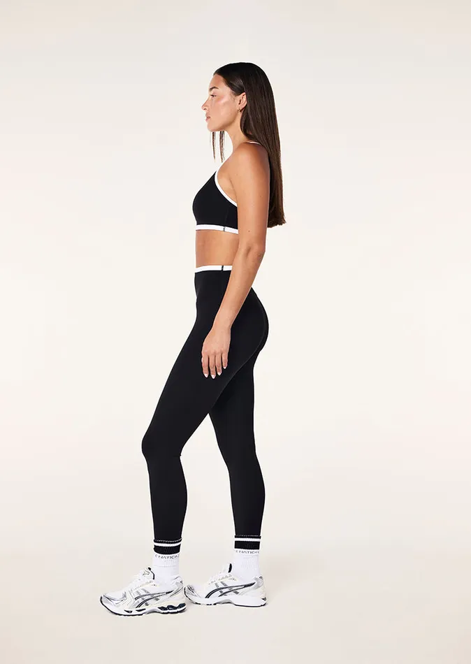 Women StudioSoft PE Nation FUNDAMENTAL SPORTS BRA IN BLACK