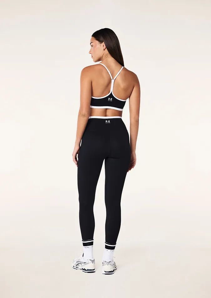 Women StudioSoft PE Nation FUNDAMENTAL SPORTS BRA IN BLACK