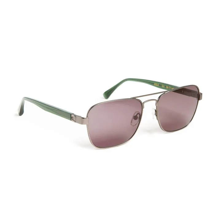 Women Sunglasses Bruno Magli Sole Aviator Sunglasses 8211 Gunmetal