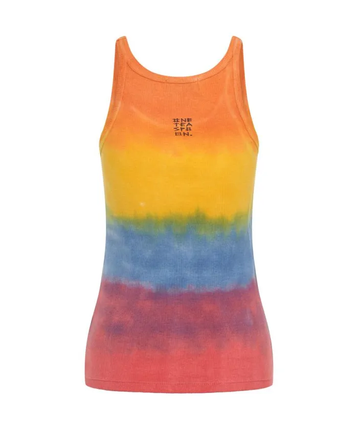 Women SUNSET STRIPE RIB SINGLET One Teaspoon Tees and Tanks Women SUNSET STRIPE RIB SINGLET One Teaspoon Tees and Tanks