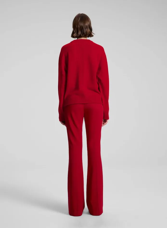 Women Sweaters ALC Calven Cashmere V Neck Sweater Really Red