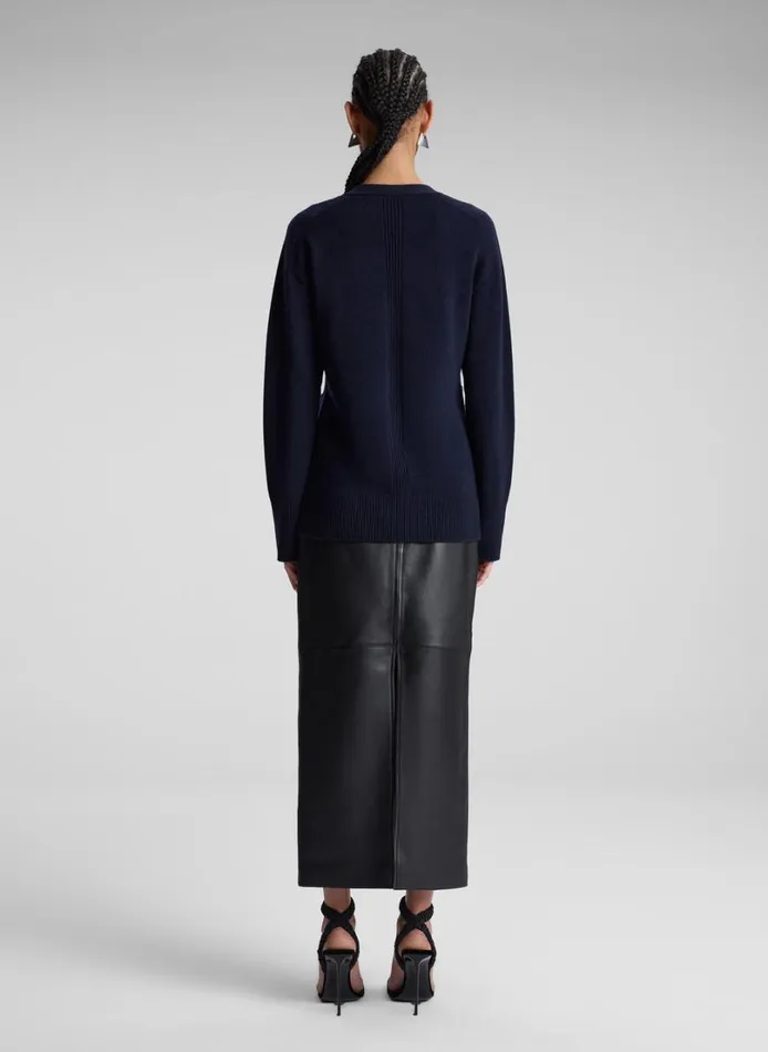 Women Sweaters ALC Emory Cashmere Cardigan Navy