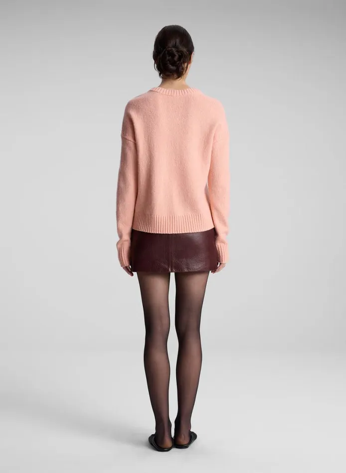 Women Sweaters ALC Harley Wool Cashmere V Neck Sweater Salmon