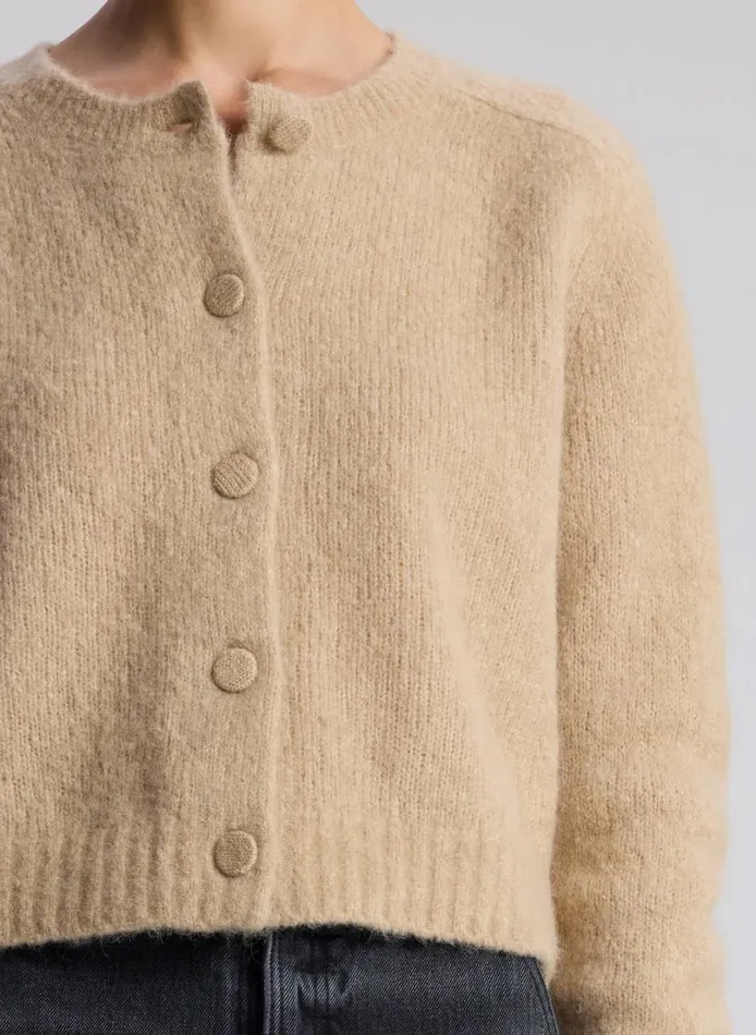 Women Sweaters ALC Lainie Alpaca Cardigan Dark Taupe