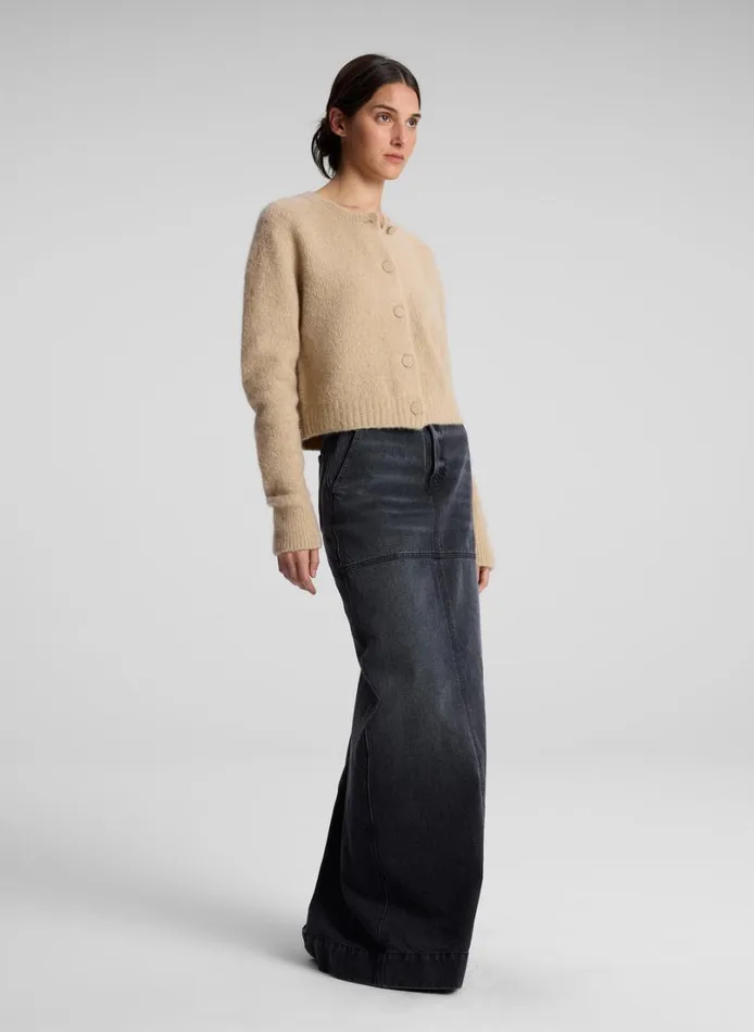 Women Sweaters ALC Lainie Alpaca Cardigan Dark Taupe