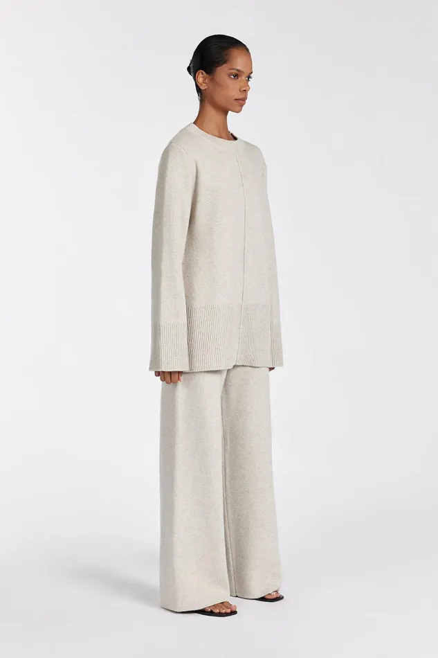 Women Sweaters DISSH CLEMENCE OAT MARLE KNIT JUMPER