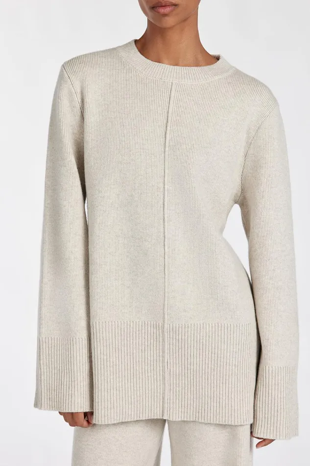 Women Sweaters DISSH CLEMENCE OAT MARLE KNIT JUMPER