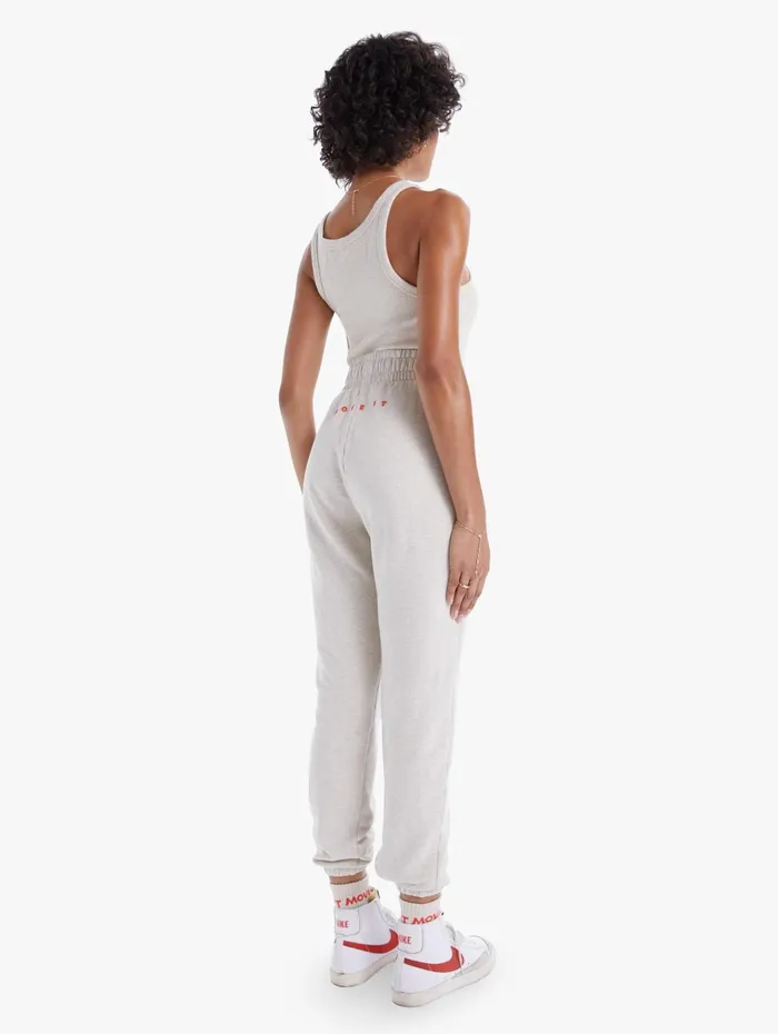 Women Sweatpants Mother Denim The Knock Out Ankle Lightpastel Brown