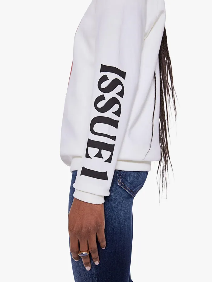 Women Sweatshirts Mother Denim The Freestyle Unisex Lounger White