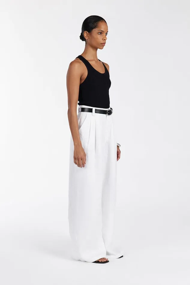 Women Tanks DISSH ALMA BLACK TEXTURED SCOOP KNIT TANK