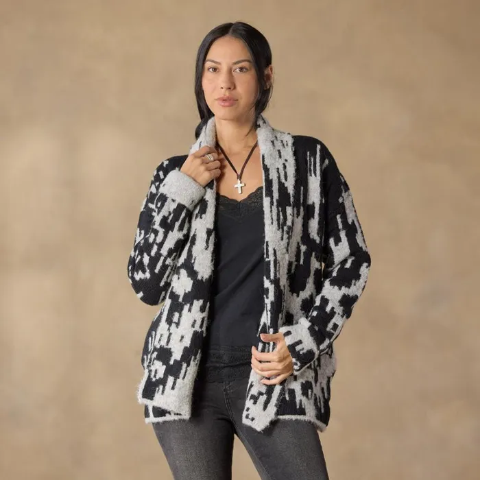 Women Tanya Sweater Coat Black Sundance Catalog Sweaters