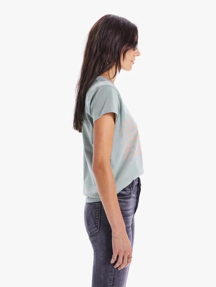 Women Tees Mother Denim The Boxy Goodie Goodie Green