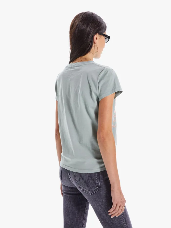 Women Tees Mother Denim The Boxy Goodie Goodie Green