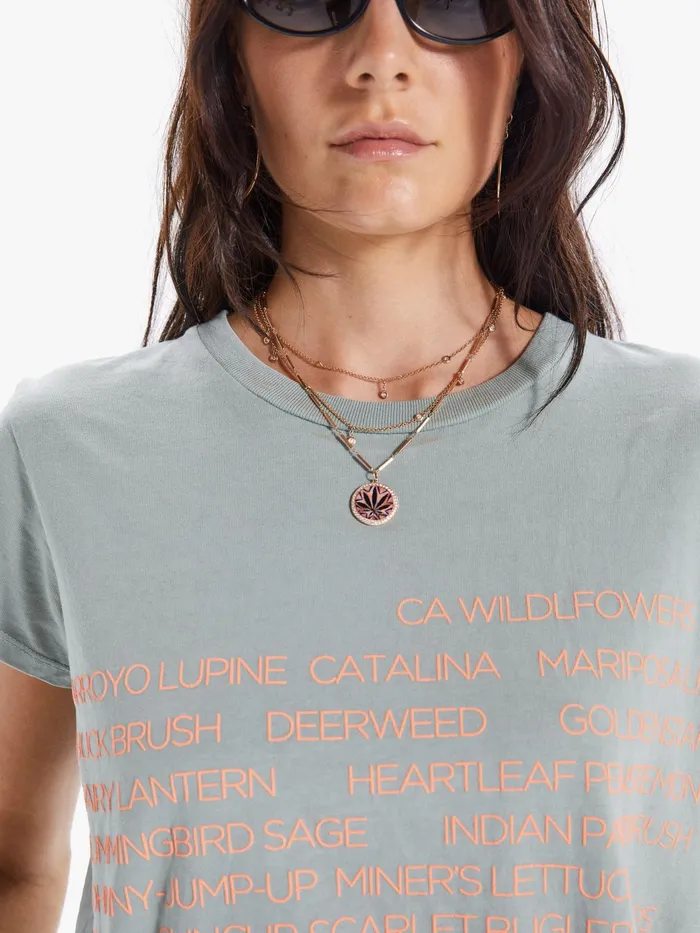 Women Tees Mother Denim The Boxy Goodie Goodie Green