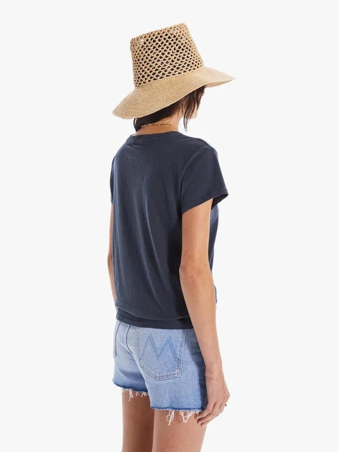 Women Tees Mother Denim The Boxy Goodie Goodie Navy