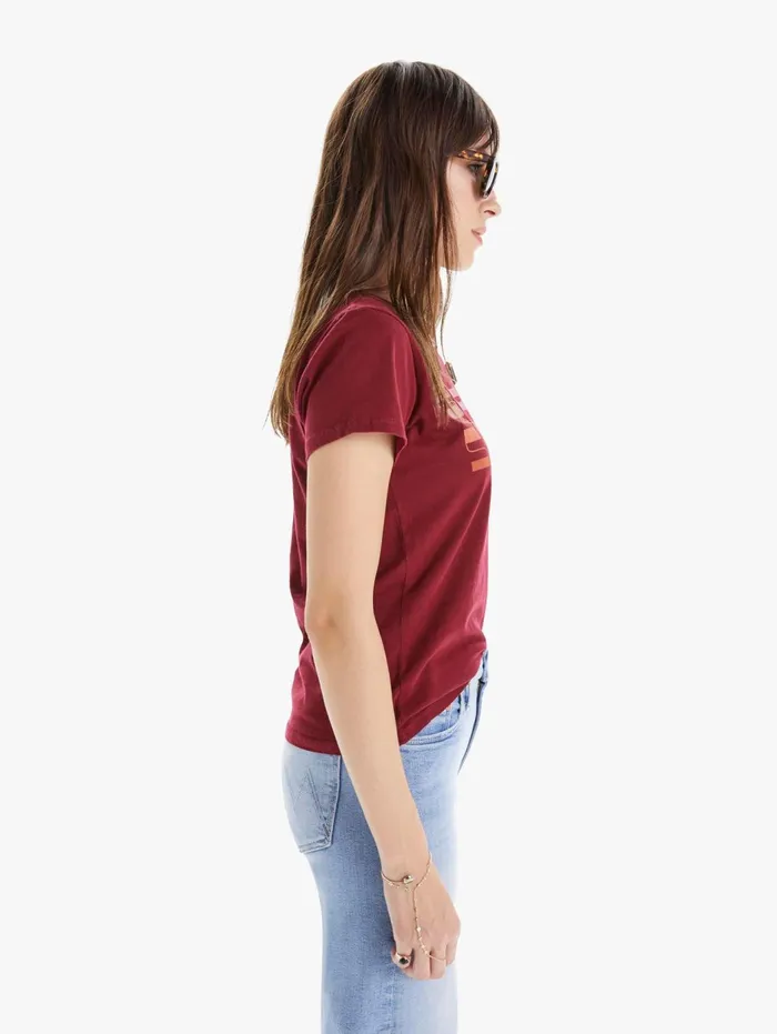 Women Tees Mother Denim The Itty Bitty Goodie Goodie Dark Brown