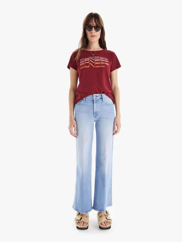 Women Tees Mother Denim The Itty Bitty Goodie Goodie Dark Brown