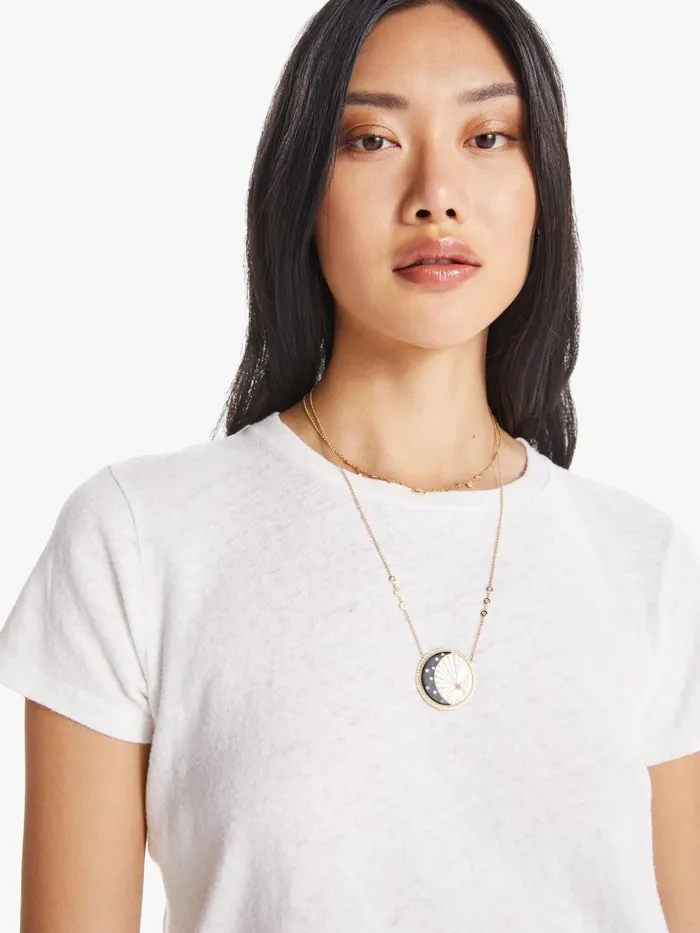 Women Tees Mother Denim The Lil Sinful White