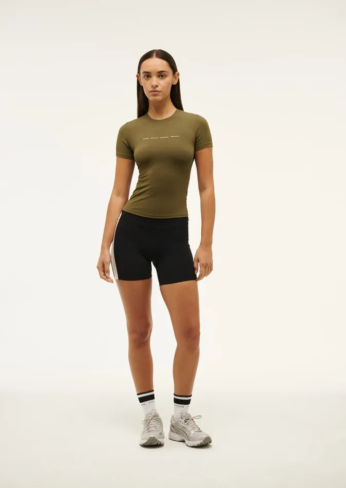 Women Tees PE Nation FOUNDATION SHORT SLEEVE TEE IN KHAKI