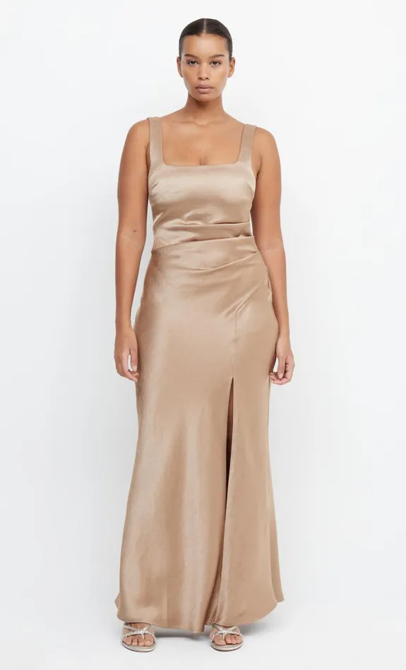 Women THE DREAMER SQUARE NECK DRESS 8211 GOLDEN Bec Bridge Maxi Dresses