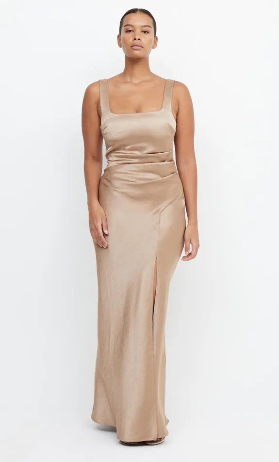 Women THE DREAMER SQUARE NECK DRESS 8211 GOLDEN Bec Bridge Maxi Dresses