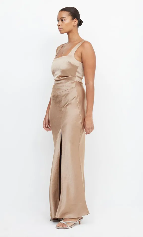 Women THE DREAMER SQUARE NECK DRESS 8211 GOLDEN Bec Bridge Maxi Dresses