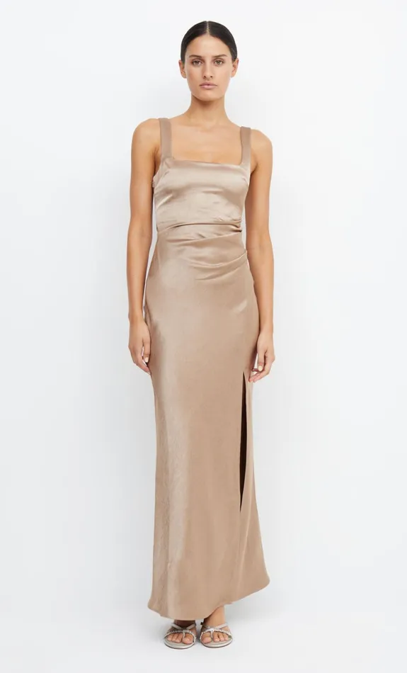 Women THE DREAMER SQUARE NECK DRESS 8211 GOLDEN Bec Bridge Maxi Dresses