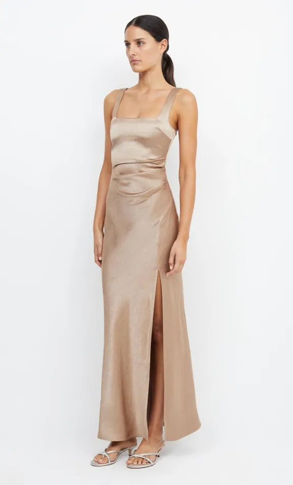 Women THE DREAMER SQUARE NECK DRESS 8211 GOLDEN Bec Bridge Maxi Dresses