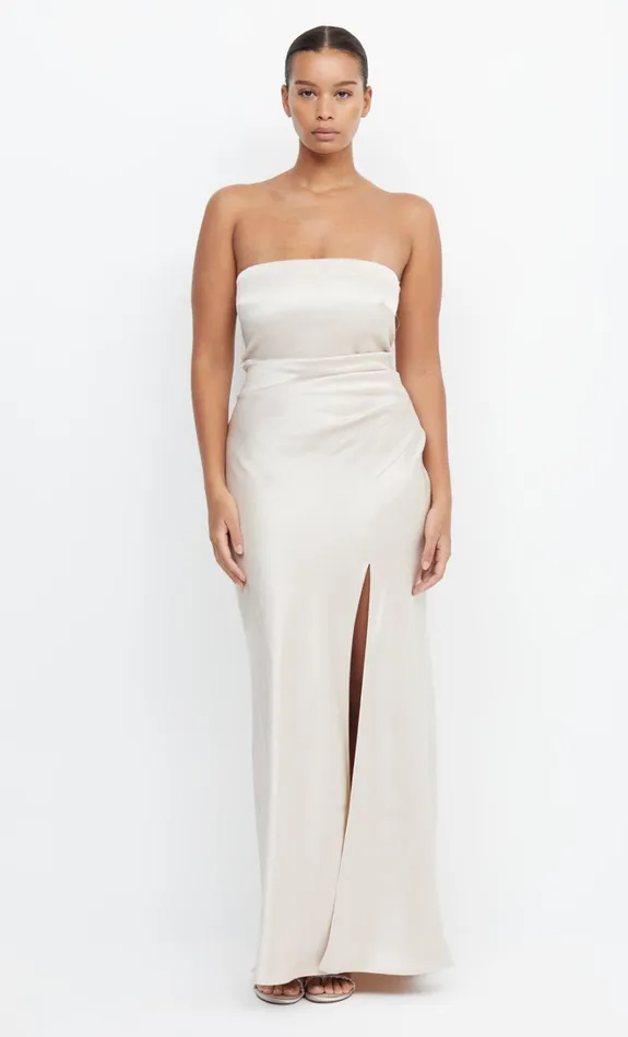 Women THE DREAMER STRAPLESS DRESS 8211 SAND Bec Bridge Bridesmaid Dresses