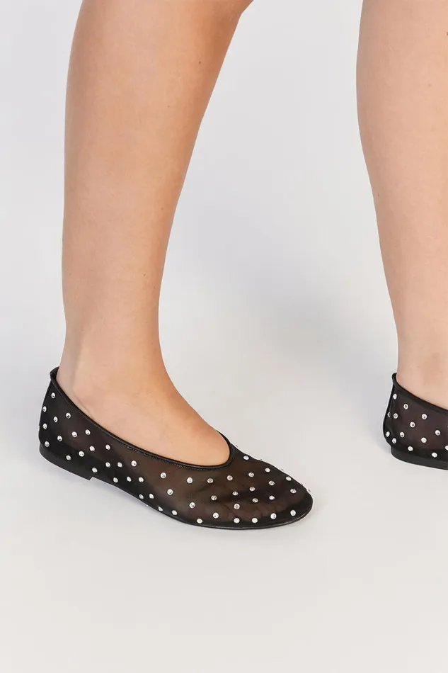 Women The Gift Shop DISSH ALIAS MAE PIPER BLACK BALLET FLAT