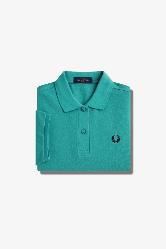 Women The ShirtG6000 Deep Mintblack Fred Perry The Fred Perry Shirt