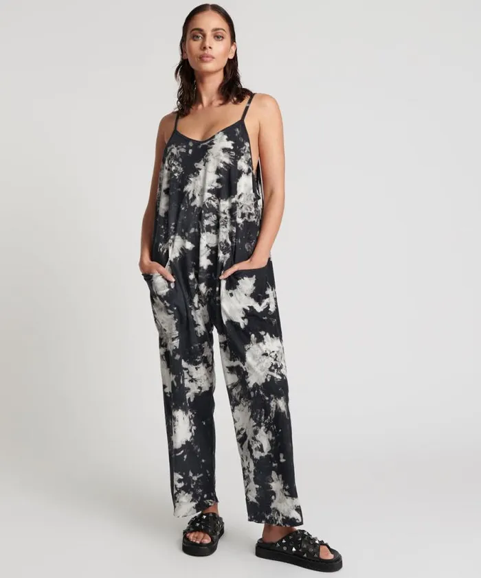 Women TIE DYE ORGANIC SAVASNA JUMPSUIT One Teaspoon Organic Tees