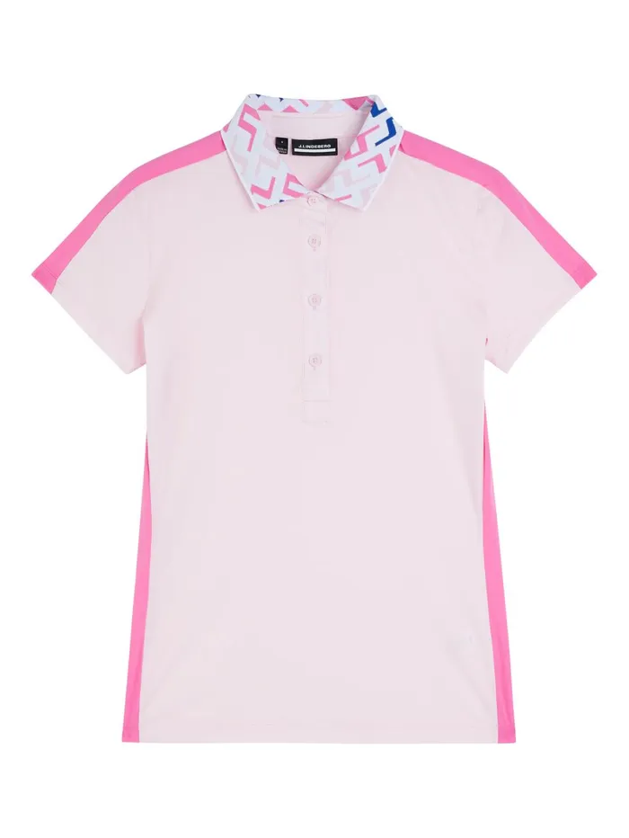 Women Tilda Polo Cherry Blossom JLindeberg Polo Shirts Women Tilda Polo Cherry Blossom JLindeberg Polo Shirts