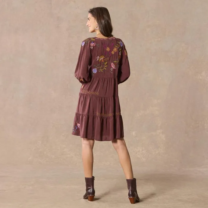 Women Toni Embroidered Dress Petite Decadent Chocolate Sundance Catalog Dresses and Jumpsuits Women Toni Embroidered Dress Petite Decadent Chocolate Sundance Catalog Dresses and Jumpsuits