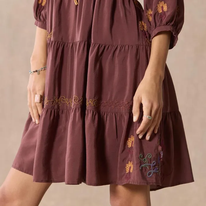Women Toni Embroidered Dress Petite Decadent Chocolate Sundance Catalog Dresses and Jumpsuits Women Toni Embroidered Dress Petite Decadent Chocolate Sundance Catalog Dresses and Jumpsuits