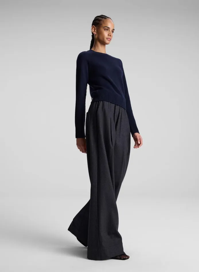 Women Tops ALC Ashtyn Cashmere Crew Neck Sweater Navy