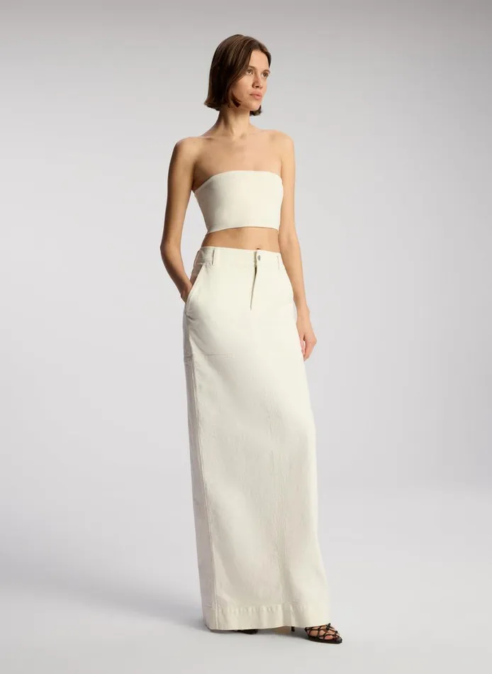 Women Tops ALC Dean Compact Knit Bra Off White
